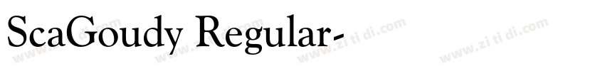 ScaGoudy Regular字体转换